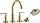 Hansgrohe AXOR MONTREUX 4 üléses burkolatra szerelhető kádtöltő csaptelep,polírozott arany hatású 16554990