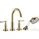 Hansgrohe AXOR MONTREUX 4 üléses burkolatra szerelhető kádtöltő csaptelep,polírozott arany hatású 16554990