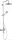 Hansgrohe Axor Montreux Showerpipe zuhanyrendszer,rozsdamentes acél hatású 16572800