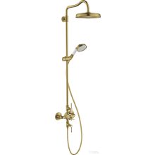   Hansgrohe Axor Montreux Showerpipe zuhanyrendszer,szálcsiszolt sárgaréz hatású 16572950
