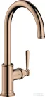 Hansgrohe Axor Montreux konyhai csaptelep, polírozott vörös arany hatású 16580300