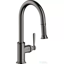   Hansgrohe Axor Montreux 2 funkciós mosogató csaptelep, polírozott fekete króm 16581330