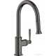Hansgrohe Axor Montreux 2 funkciós mosogató csaptelep, szálcsiszolt fekete króm 16581340