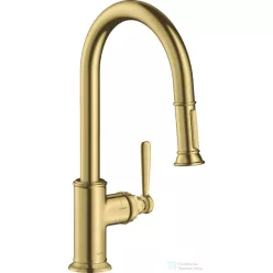   Hansgrohe Axor Montreux 2 funkciós mosogató csaptelep, szálcsiszolt sárgaréz 16581950