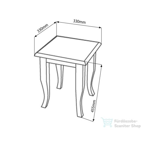 Sapho RETRO szék, 33x45x33 cm, bükk 1677