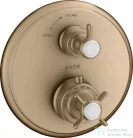 Hansgrohe Axor Montreux termosztátos falsík alatti kád/zuhany csaptelep,szálcsiszolt bronz 16800140