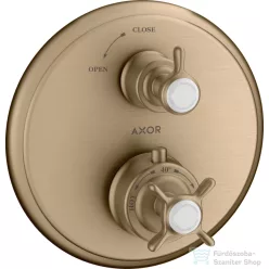   Hansgrohe Axor Montreux termosztátos falsík alatti kád/zuhany csaptelep,szálcsiszolt bronz 16800140