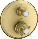 Hansgrohe Axor Montreux termosztátos falsík alatti kád/zuhany csaptelep,szálcsiszolt arany hatású 16800250