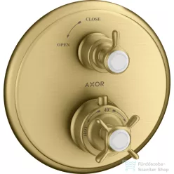   Hansgrohe Axor Montreux termosztátos falsík alatti kád/zuhany csaptelep,szálcsiszolt arany hatású 16800250