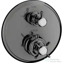  Hansgrohe Axor Montreux termosztátos falsík alatti kád/zuhany csaptelep,polírozott fekete króm 16800330