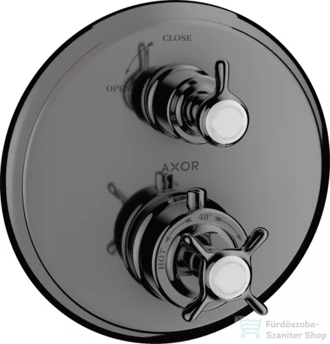 Hansgrohe Axor Montreux termosztátos falsík alatti kád/zuhany csaptelep,polírozott fekete króm 16800330