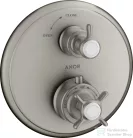 Hansgrohe Axor Montreux termosztátos falsík alatti kád/zuhany csaptelep,rozsdamentes acél hatású 16800800