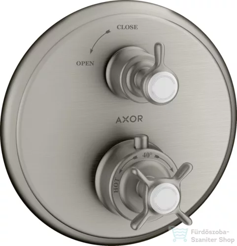 Hansgrohe Axor Montreux termosztátos falsík alatti kád/zuhany csaptelep,rozsdamentes acél hatású 16800800