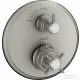 Hansgrohe Axor Montreux termosztátos falsík alatti kád/zuhany csaptelep,rozsdamentes acél hatású 16800800