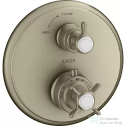   Hansgrohe Axor Montreux Termosztátos színkészlet falsík alatti szereléshez elzárószeleppel, szálcsiszolt nikkel 16800820