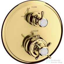   Hansgrohe Axor Montreux termosztátos falsík alatti kád/zuhany csaptelep,polírozott arany hatású 16800990