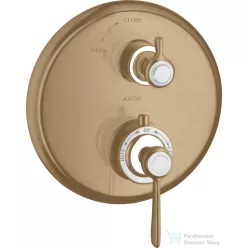   Hansgrohe Axor Montreux termosztátos falsík alatti kád/zuhany csaptelep,szálcsiszolt bronz 16801140