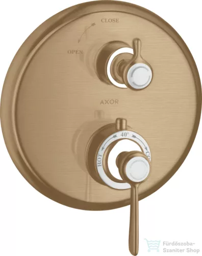 Hansgrohe Axor Montreux termosztátos falsík alatti kád/zuhany csaptelep,szálcsiszolt bronz 16801140