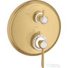   Hansgrohe Axor Montreux termosztátos falsík alatti kád/zuhany csaptelep,szálcsiszolt arany hatású 16801250