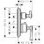Hansgrohe Axor Montreux termosztátos falsík alatti kád/zuhany csaptelep,szálcsiszolt arany hatású 16801250