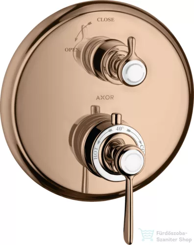 Hansgrohe Axor Montreux termosztátos falsík alatti kád/zuhany csaptelep,polírozott vörös arany hatású 16801300