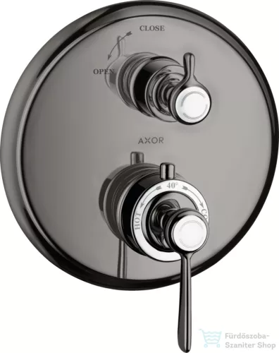 Hansgrohe Axor Montreux termosztátos falsík alatti kád/zuhany csaptelep,polírozott fekete króm 16801330