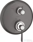 Hansgrohe Axor Montreux termosztátos falsík alatti kád/zuhany csaptelep,szálcsiszolt fekete króm 16801340