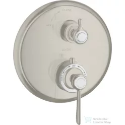   Hansgrohe Axor Montreux termosztátos falsík alatti kád/zuhany csaptelep,rozsdamentes acél hatású 16801800