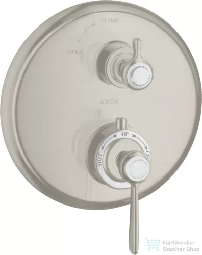 Hansgrohe Axor Montreux termosztátos falsík alatti kád/zuhany csaptelep,rozsdamentes acél hatású 16801800