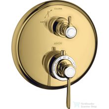   Hansgrohe Axor Montreux termosztátos falsík alatti kád/zuhany csaptelep,polírozott arany hatású 16801990