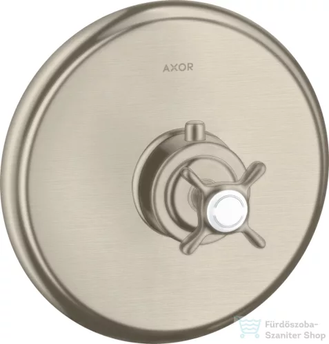 Hansgrohe Axor Montreux Termosztátos színkészlet falsík alatti szereléshez, szálcsiszolt nikkel 16810820