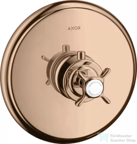 Hansgrohe Axor Montreux Highflow falsík alatti termosztátos színkészlet,polírozott vörös arany hatású 16815300