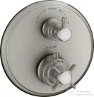 Hansgrohe Axor Montreux termosztátos színkészlet falsík alatti szereléshez elzáró-és váltószeleppel,rozsdamentes acél hatású 16820800