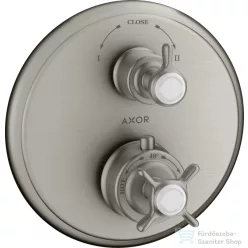   Hansgrohe Axor Montreux termosztátos színkészlet falsík alatti szereléshez elzáró-és váltószeleppel,rozsdamentes acél hatású 16820800