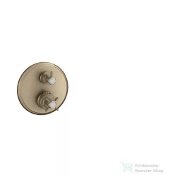   Hansgrohe Axor Montreux Termosztátos színkészlet falsík alatti szereléshez elzáró- és váltószeleppel, szálcsiszolt nikkel 16820820