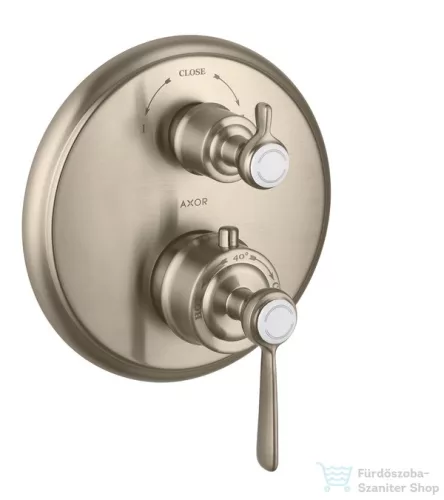 Hansgrohe Axor Montreux falsík alatti termosztátos kád/zuhany csaptelep, szálcsiszolt nikkel 16821820