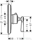 Hansgrohe Axor Montreux falsík alatti termosztát 16823820
