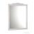 Sapho RETRO tükör világítás nélkül, 94x115 cm, antik fehér 1687