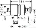 Hansgrohe Axor Montreux Fixfit Stop  16883820