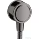 Hansgrohe Fixfit Classic fali csatlakozó DN15,polírozott fekete króm 16884330