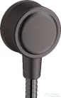 Hansgrohe Fixfit Classic fali csatlakozó DN15, szálcsiszolt fekete króm 16884340