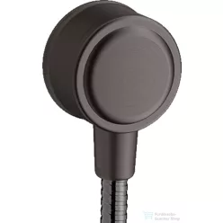   Hansgrohe Fixfit Classic fali csatlakozó DN15, szálcsiszolt fekete króm 16884340