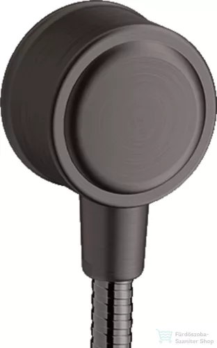 Hansgrohe Fixfit Classic fali csatlakozó DN15, szálcsiszolt fekete króm 16884340