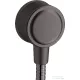 Hansgrohe Fixfit Classic fali csatlakozó DN15, szálcsiszolt fekete króm 16884340