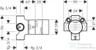 Hansgrohe AXOR alaptest quattro szelephez 16930180
