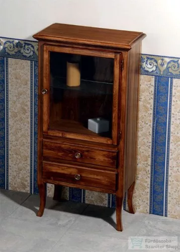 Sapho RETRO üveges fiókos szekrény, 60x120x38 cm, bükk 1699