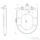 Sapho Hidraulikus WC ülőke, LENA - WC ülőke duroplast, SoftClose, inox pánt, fehér 1703-113