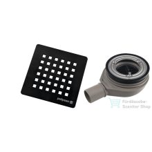   Sapho FLEXIA GEBERIT zuhanytálca szifon, 90mm, DN40, fekete (17751)