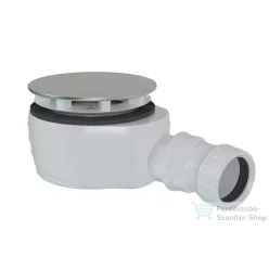   Sapho POLYSAN helytakarékos zuhanytálcaszifon, 90mm, DN40, polírozott inox (17916)