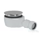 Sapho POLYSAN helytakarékos zuhanytálcaszifon, 90mm, DN40, polírozott inox (17916)